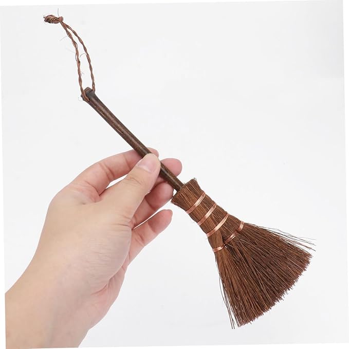 2pcs Hair Removal Broom for Carpet Hard Floors Mini Sweeper Broom Set for Pet Hair Cleaning