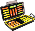 KIWIFOTOS 24 Slots AA AAA Battery Case Holder with Battery Tester for 14pcs AA & 10pcs AAA Batteries Organizer Household Outdoor Battery Storage Container Box