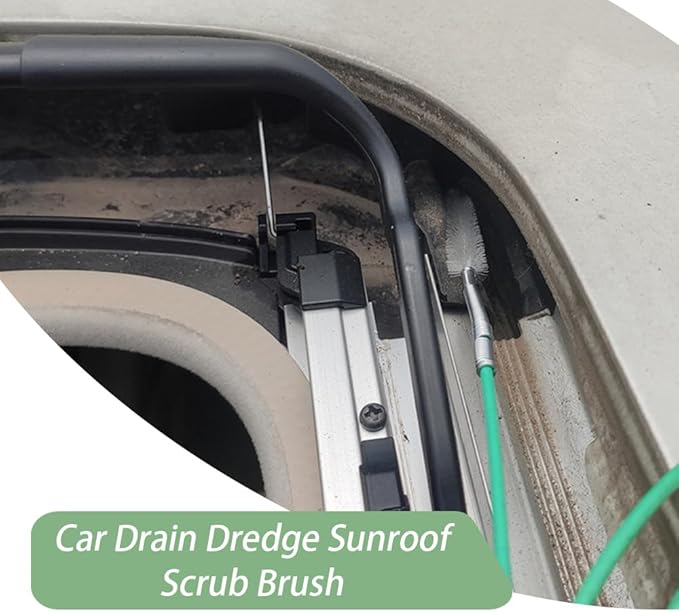 HAOBO Auto Sunroof Drain Cleaning Tool, Sunroof Drain Cleaner, 120 Inch Long Flexible Tube Cleaning Brush, Extra Long Pipe Cleaners for Car Sunroof, Windshield Wiper Drain Hole, Trunk Drains, Sewers