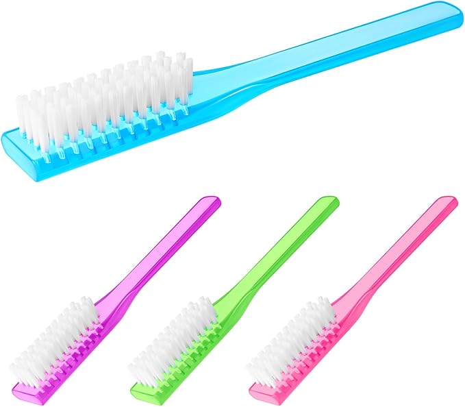 fingernail Brush with Handle Cleaning Supplies Kitchen Cleaning Brush Shoe Cleaner Laundry Brush Small Scrub Brush 4 pcs