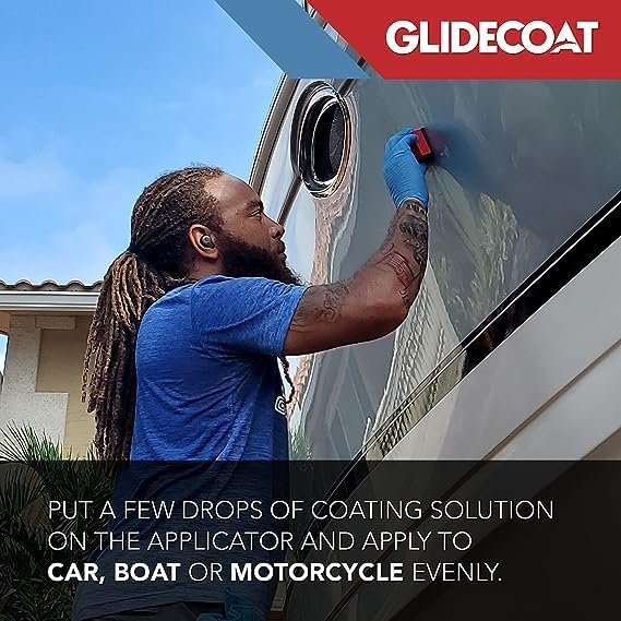 Glidecoat Ceramic Coating Applicator Sponges - Extremely Durable Ceramic Coating Applicator Pad for Detailing Cars, Boats, Motorcycles, RVs, and More - Smooth Application with No Wasted Product! (2)