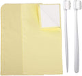 Syyflibb Silver Jewellery Cleaner Kit – 2 Ultra-Soft Brushes (Flat & Wave) + Dual Polishing Cloths for Sterling Silver, Gold, Rings & Chains | Tarnish Removal & Scratch (Yellow)
