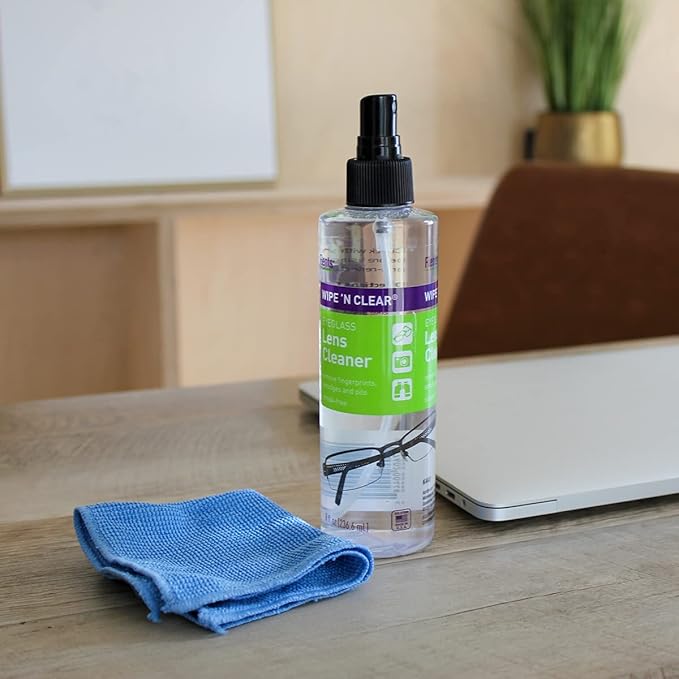 Wipe'N Clear Lens Cleaning Cloth by Flents, Remove Fingerprints & Smudges from Glasses, Phones, & Other Electronic Devices, Machine Washable