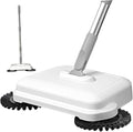 Floor Sweeper, 2-in-1 360° Rotating Hand Push Sweeper with Long Handle, High-Efficiency Manual Carpet & Hard Floor Cleaning Tool for Home & OfficeFloor