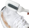 Andiker Professional Cleaning Shoe Brush, Multifunctional Long Handle Brush Cleaner, Hangable Soft Bristle Shoes Cleaning Scrubber (White)
