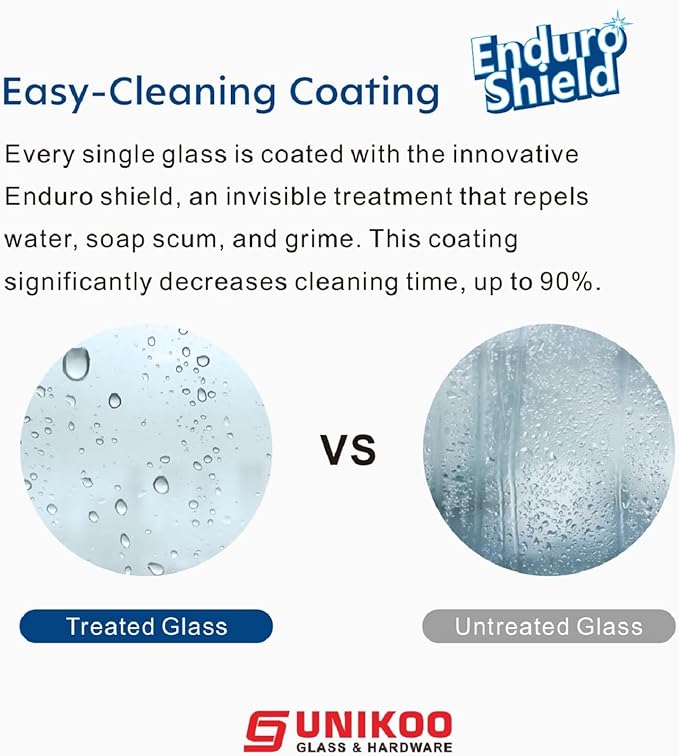 56-60 Inch x 66 Inch Sliding Frameless Bathtub Door, 3/8" Tempered Glass with Easy-Cleaning Coating, Stainless Steel Rollers & SGCC-Certified Stability, Space Gray