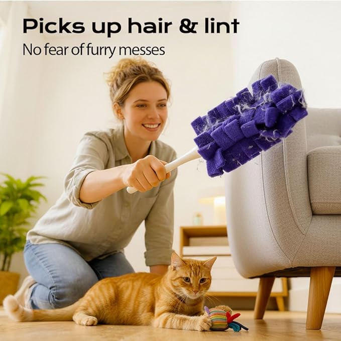 Reusable Dusters for Cleaning, 360° Washable Duster Pads, Heavy Duty Reusable Duster Refills, Electrostatic Fleece Dusting Pads for Home & Office (10PC-Mix)