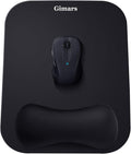 Gimars Large Smooth Superfine Fibre Memory Foam Ergonomic Mouse Pad Wrist Rest Support Mousepad with Nonslip Base for Laptop, Computer, Gaming&Office