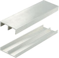 Outwater 3/4in Mill Finish Aluminum Sliding Door Track Set for Wood Doors, 36in Lengths (Pack of 4)