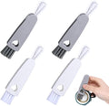 4Pcs 3 in 1 Cup Lid Cleaning Brush, Crevice Cleaning Brush Set Mini Multi-Functional Clean Brushes Portable Cup Lid Cleaner with Brushes Baby Bottle Home Kitchen Crevice Clean Tools