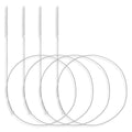 cobee 4 Pcs Straw Cleaner Brush Extra Long, 1m/39in Wire Tube Brushes with Soft Nylon Bristles Head, Wire Brush Pipe Cleaning Brush for Feeding Tubes Bottles Straw (Diameter 0.65cm)