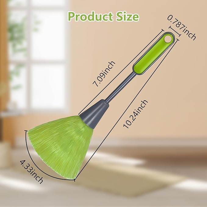 Mini Duster for Desk and Office Small Microfiber Cleaning Tool 10" Dusters for Keyboard Laptop Photo Frames and Books Handy Microfiber Duster for Quick Office