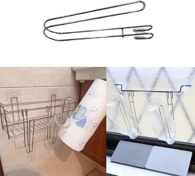 Bottle Drying Rack with Hanging Hook Attachment to Dish Drying Rack Space Saving Baby Bottles Holder Dryer for Kitchen Sink Caddy Organizer Cups Glass Tumblers Wine Decanter Mugs Mason Jars