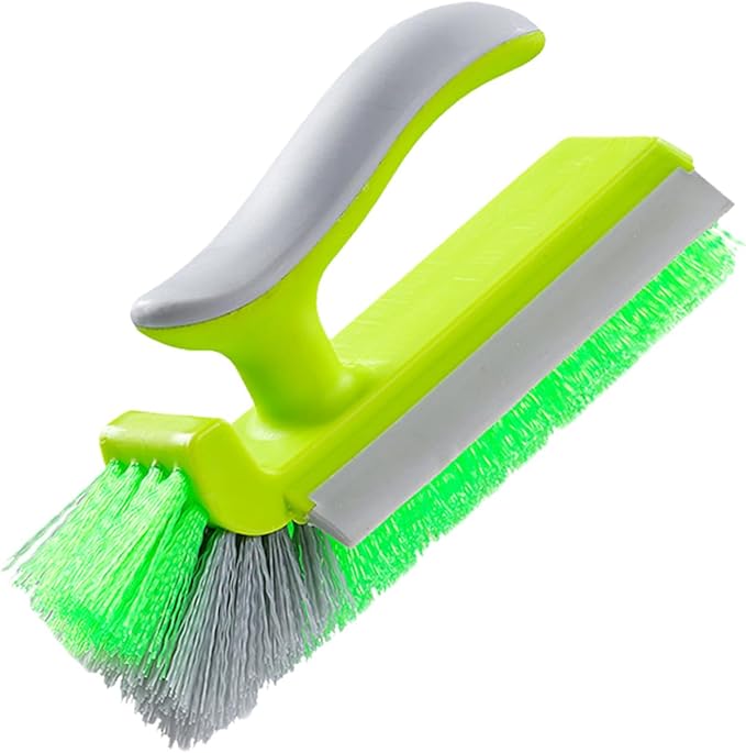 Heavy Duty Corner Cleaning Tool Flexible Bristles Storage Hole Comfort Grips Bathroom Kitchens Corner Remover Door Frame Crevices Cleaner
