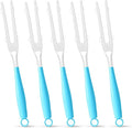 5PCS Duster Refills Folding Handles Set Compatible with Swiffer Dusters,Disposable Static Dust Removal Brush Handle for Dusting Electronics,Furniture,Blinds,Ceiling Fans (5, Blue)