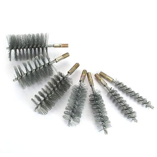 1Pc 1.2" Round Pipe Tube Cylinder Bores Stainless Steel Wire Brush 32mm