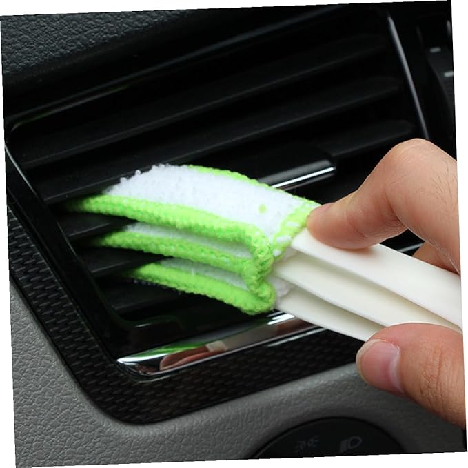 VALICLUD 3pcs Double Ended Car Air Vent Cleaning Brush Mini Duster for Air Conditioner Vents Interior Detailing Tool for Automotive Dashboard Dust Removal