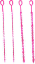 4pcs Straw Cleaner Brushes for Stanley, 8mm/0.31 Inch, 10mm/0.39 Inch, 12mm/0.47 Inch Reusable Extra Long Drinking Water Cup Bottle Straw Cleaning Brush Cleaning Tools Kit Accessories (Pink)