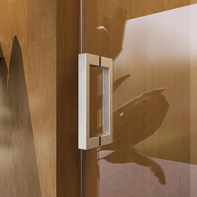 56-60" W x 76" H Frameless Single Sliding Glass Shower Doors Soft-Close with Buffer, Reversible Installation and 3/8"(10mm) ANSI Clear Tempered Glass, Brushed Nickel Finish