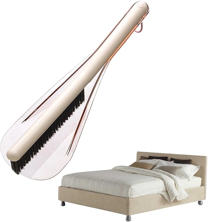 Bed Cleaning Brush, Upholstery Duster Tool, Lifter Cleaner with Pet Hair Removal, Furniture Applicator with Sturdy Handle Grip, Cleaning Brush, Home Necessary for Mattress Couch Upholstery Carpet Car
