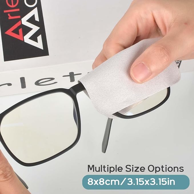 CONLI 60 Pack Small Microfiber Cleaning Cloth for Eyeglasses 8x8cm/3.15x3.15in Luxury Suede Glass Cleaning Cloth Glasses Cleaner for Eye Glass Lens Cleaning Gentle and Lint-Free