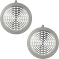 Danco 11040P Bathroom Sink Hair Catcher, Bathtub Drain Protector, Sink and Tub Strainer, 2-Pack