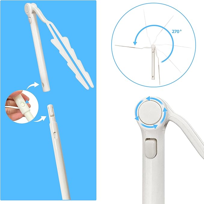 Replacement Handles Compatible with Swiffer Duster Refill, Extended Handle, Adjustable Length Handles only (2pcs)
