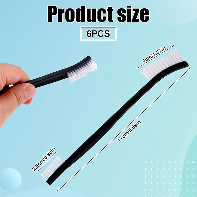 Multi Functional Universal Cleaning Brush, Durable Nylon Brush Suitable for Small Space Cleaning, Detail Cleaning Brush