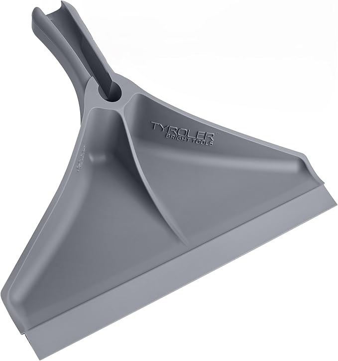 Dustpan by Ravmag- Solid Natural Silicone Construction- Stand Up Design- Accommodates Any Broom/Hand Brush- Best Dustpans for Home/Lobby/Shop