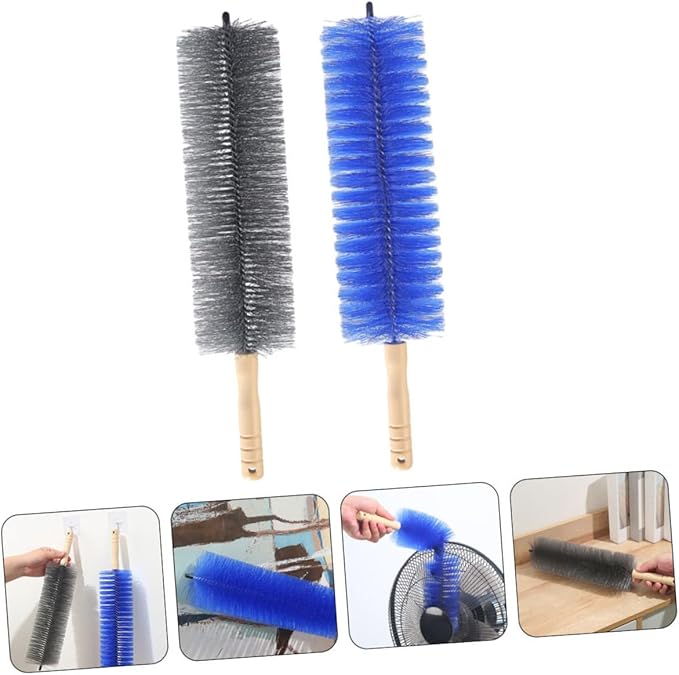 Ciieeo 2pcs Portable Fan Cleaning Brush Handle Bendable Dust Brush for Electric Fans and Air Conditioners Multi-Purpose Cleaning Tool for Home Use