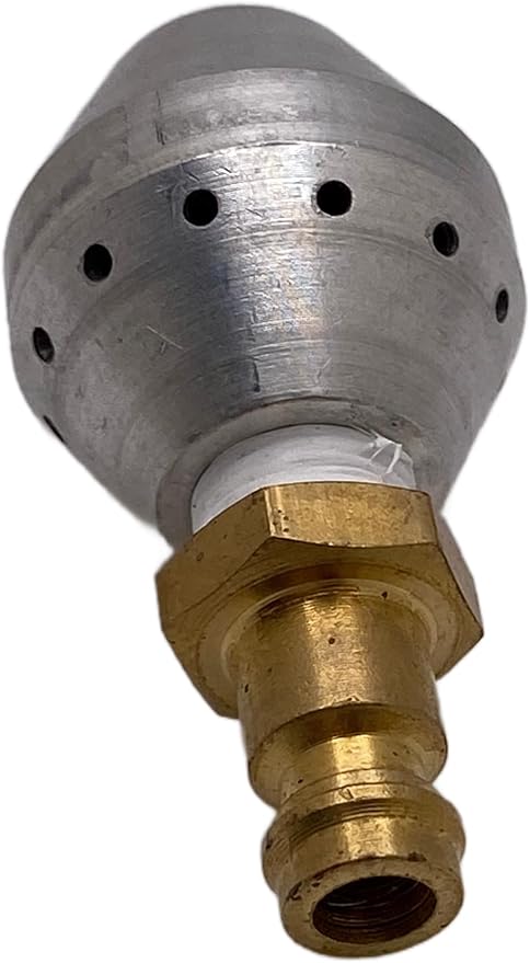 Professional Duct Cleaning Reverse Air Skipper Ball, 12 Holes, 1/8 Inch Male Plug, Air Duct and Dryer Vent Cleaning Tool