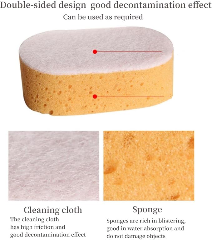 5 Pack Clean Sponges, High Density Large Sponge Wipers, Strong Scrubbing Ability, Clean and Scratch Free Sponge, Suitable for Washing Tableware/Cars/Furniture.