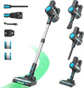 Cordless Vacuum Cleaner, Powerful Lightweight Stick Vacuum with Self-Standing, Anti-Tangle, 8-in-1 Rechargeable Vacuum Cleaners for Home, Hardwood Floors, Carpet, Pet Hair