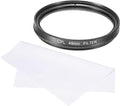 MECCANIXITY 49mm Circular Polarizer Filter, Double Sided Multi-Layer Coatings Polarizing Filter with Cleaning Cloth for Camera Lens