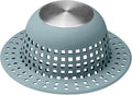 Shower Drain Hair Catcher, Bathtub Drain Cover Foldable Silicone Shower & Tub Protector for Pop-Up & Regular Drains