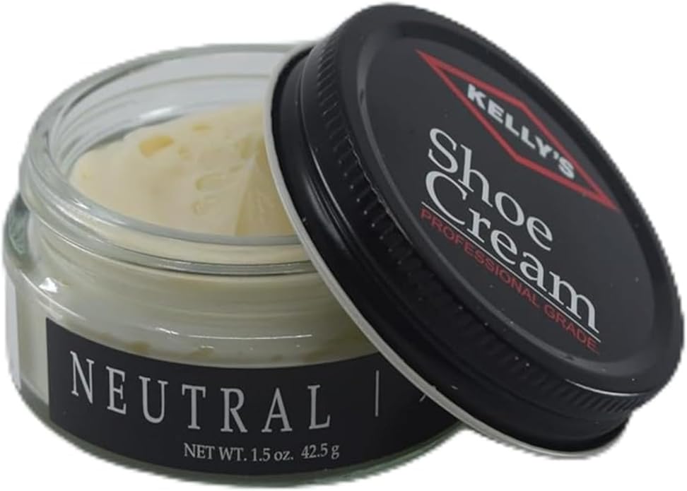 Kg's Shoe Shine Kit Includes Polish, Horsehair Brush, Applicator, and Storage Bag