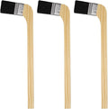 HARFINGTON Paint Brush 3Pcs 1.5" Brush Width Reusable Variety Angled Bend Brushes Radiator Paint for All Latex Oil Painting Furniture Walls Treatment, Black