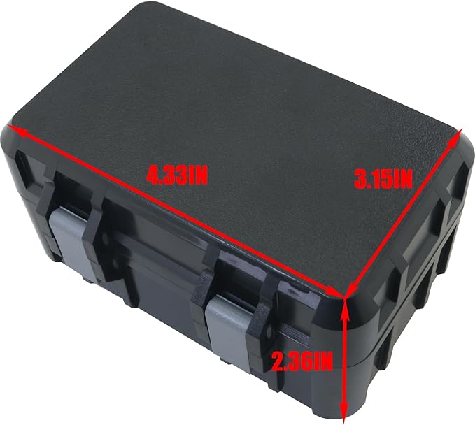 MEETOOT AA/AAA Button Batteries Universal Storage Box Sealed Sponge Cushioning Storage Waterproof and Shockproof