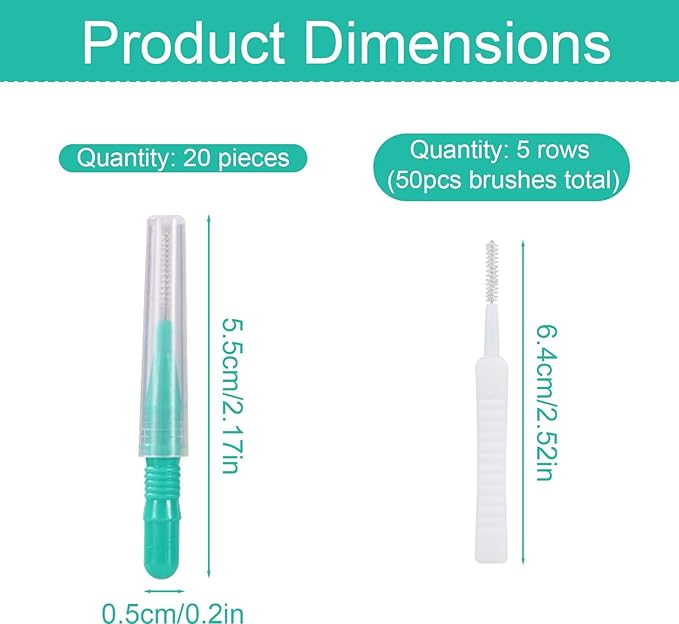 70pcs Shower Head Cleaner Tools, Including 20 Cleaning Brushes & 50 Shower Hole Brushes Practical Unclogger Tools for Small Showerhead Holes Sink Gaps Picks (Green, White)