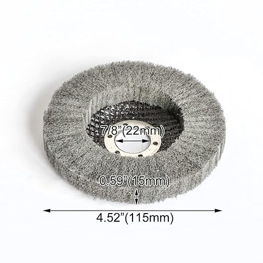 10Pcs 4.5" x 7/8" Nylon Fiber Flap Discs Angle Grinder Polishing Grinding Wheel,Scouring pad Buffing Wheels for Angle Grinder, Polishing Tools (Gray)