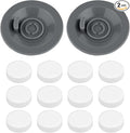 2pcs Espresso Cleaning Discs & 12pcs Cleaning Tablets Compatible with Ninja Luxe Coffee Machine, Silicone 54mm/2.13in Espresso Backflush Disc Tablets