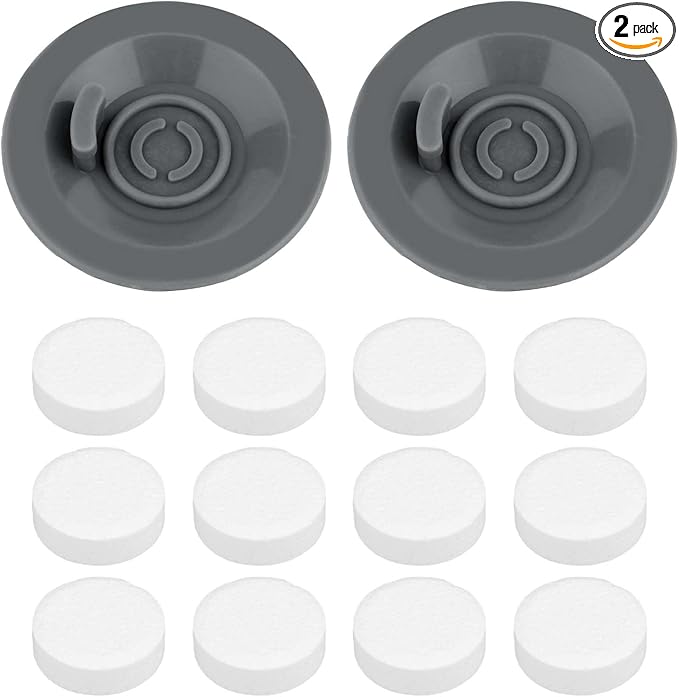 2pcs Espresso Cleaning Discs & 12pcs Cleaning Tablets Compatible with Ninja Luxe Coffee Machine, Silicone 54mm/2.13in Espresso Backflush Disc Tablets