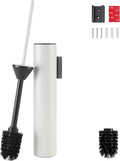 Wall Mounted WhiteToilet Brush with Holder,Durable Cleaning Toilet Bowl Brushes with Holders
