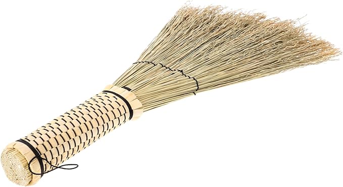 Mini Woven Corn Broom with Short Handle Soft Brush for Sweeping Bedrooms Sofas and Carpets Handmade Cleaning Tool for Indoor and Outdoor Use