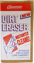 Absorene Dirt Eraser Sponge, Small Dry Cleaning Sponge for Dirt, Dust & Surface Cleaning, 6 x 3 x 3/4 Inch