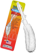 Brushtech B61C Crystal Stemware Wine Glass & Flute Cleaning Brush, Non-Scratch Soft Foam Bristles, Dishwasher Safe Cleaner Brush for Crystal Glasses, Mugs, Tumblers, Champagne Glass Bottle (Pack of 2)
