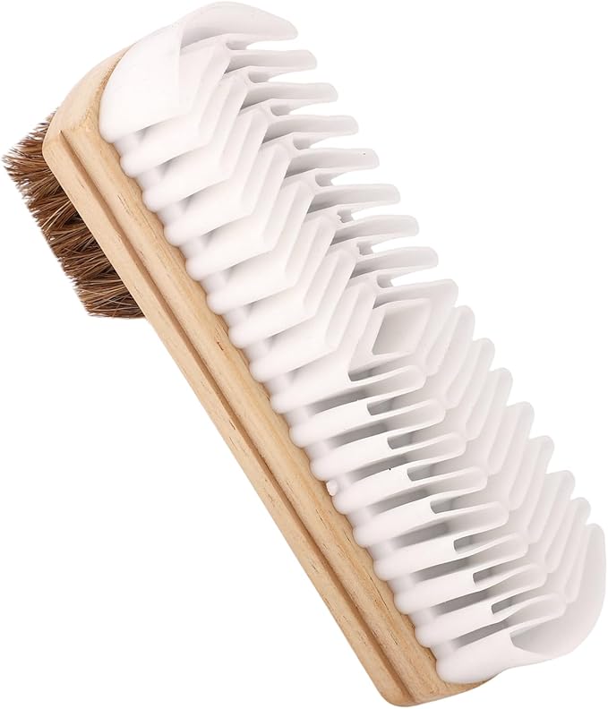 2-in-1 Suede Shoe Cleaner Brush with Eraser, Wooden Handle Suede & Nubuck Cleaning Brush for Shoes Bags Jackets