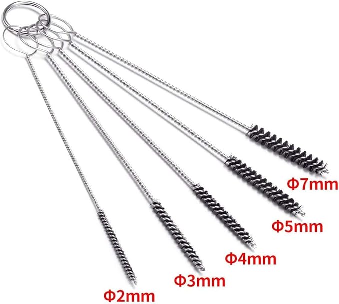 6 Set Carburetor Carbon Dirt Jet Remove Cleaner 39 Cleaning Wires Set + 30 Cleaning Needles + 15 Nylon Brushes for Motorcycle ATV Moped Welder Carb Chainsaw Spray Guns Welding Torch Tip Cleaner