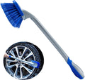 Car Tire Cleaning Brush Long Handle Wheel Brush Exhaust Pipe Cleaning Brush for Gm Truck,Motorcycle,Bicycle,Multi-Function Cleaning Tool