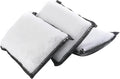 3PCS Car Interior Cleaning Sponge Block,Interior Scrub Pad,Car Accessories Auto Detailing Scrub Pads,Microfiber Cleaning Sponge,Suitable for Car Interior,Leather,Plastic,Vinyl (Gray&White)